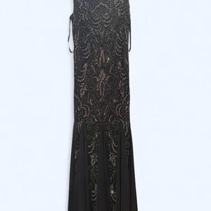 Adrianna Papell Beaded Maxi Dress